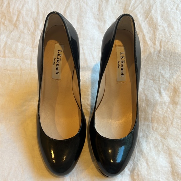 LK BENNETT Black Patent Leather Pumps—Never worn - Picture 2 of 5